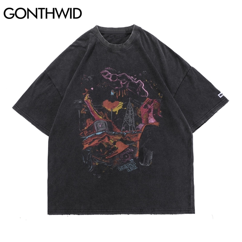 Oversized T-Shirts Hip Hop Distressed Graffiti Punk Rock Gothic Tee Shirts Streetwear Harajuku Hipster Short Sleeve Top 210602, White
Oversized T-Shirts Hip Hop Distressed Graffiti Punk Rock Gothic Tee Shirts Streetwear Harajuku Hipster Short Sleeve Top 210602, White