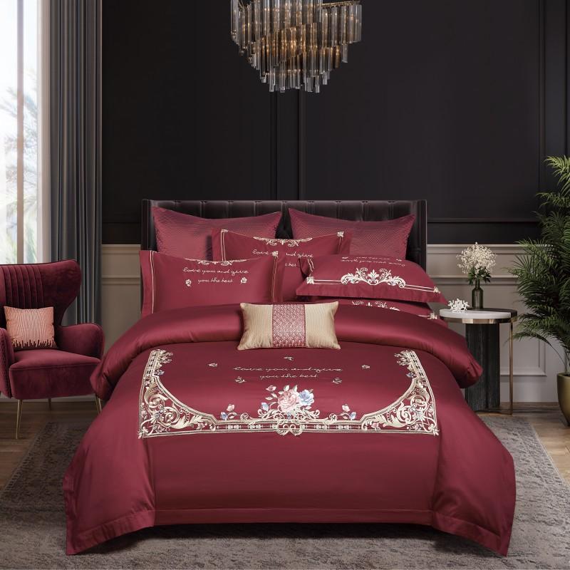 Luxury Premium 100S Satin Egyptian Cotton Floral Embroidery Bedding Set Double Duvet Cover Set Bed Linen Fitted Sheet Pillowcase, 10
Luxury Premium 100S Satin Egyptian Cotton Floral Embroidery Bedding Set Double Duvet Cover Set Bed Linen Fitted Sheet Pillowcase, 10