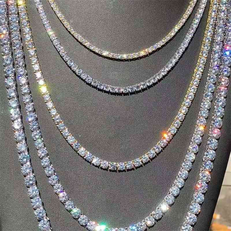 Hip Hop Iced Out Chains Jewelry Full Diamond Bling Tennis Chain Single Row Necklace for Men Women 18inch-30inch, Silver
Hip Hop Iced Out Chains Jewelry Full Diamond Bling Tennis Chain Single Row Necklace for Men Women 18inch-30inch, Silver