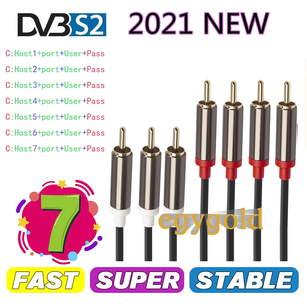 Europe CCCAM 7 Lines A/V Cables Satellite DVB-S2 for GTmedia Nova v8 Honor V7S v8x V9 Freesat Oscam
Europe CCCAM 7 Lines A/V Cables Satellite DVB-S2 for GTmedia Nova v8 Honor V7S v8x V9 Freesat Oscam
