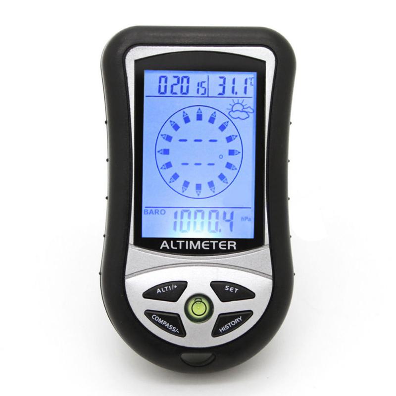 In 1 Temperature Multifunction Fishing Hiking Backlight With Battery Black LCD Display Outdoor Practical Digital Altimeter Gadgets
In 1 Temperature Multifunction Fishing Hiking Backlight With Battery Black LCD Display Outdoor Practical Digital Altimeter Gadgets
