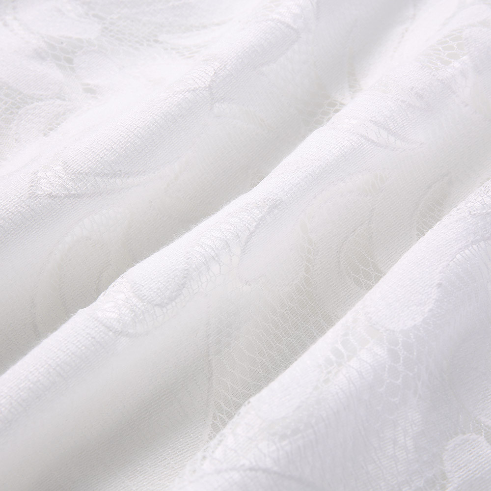 38 Women Sexy Lace White Bodycon Party Dresses Summer Dress Sexy Deep V Neck Long Sleeve Ruffle Hollow Party Dresses Vestidos 201008