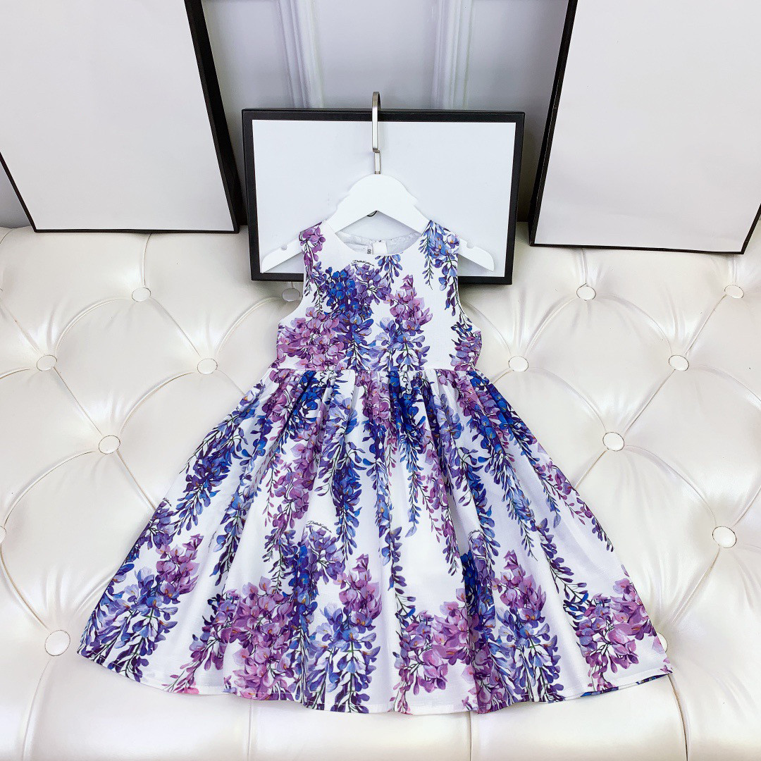 Summer Kids Girls cotton Dress Baby Girl Printed Floral Dresses Sweet Girls sleeveless party clothes Children Purple clothing, As show
Summer Kids Girls cotton Dress Baby Girl Printed Floral Dresses Sweet Girls sleeveless party clothes Children Purple clothing, As show