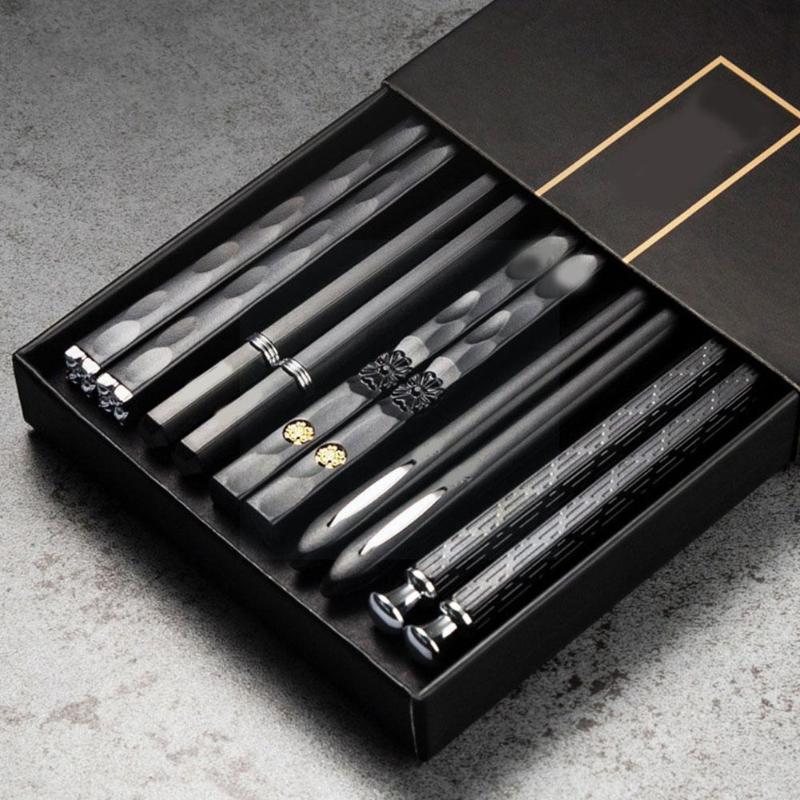 Chopsticks 5 Pairs Japanese Chinese For Eating Sushi Sticks Reusable Metal Korean Set Healthy Alloy Tablewa I9Z8
Chopsticks 5 Pairs Japanese Chinese For Eating Sushi Sticks Reusable Metal Korean Set Healthy Alloy Tablewa I9Z8