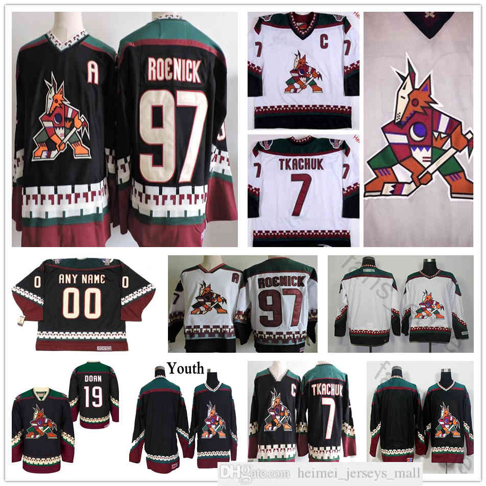 Stitched Vintage CCM Hockey 19 Shane Doan Jersey 97 Jeremy Roenick 7 Keith Tkachuk 23 Oliver Ekman-Larsson PHOENIX COYOTES Classsic Jerseys, Black;red
Stitched Vintage CCM Hockey 19 Shane Doan Jersey 97 Jeremy Roenick 7 Keith Tkachuk 23 Oliver Ekman-Larsson PHOENIX COYOTES Classsic Jerseys, Black;red