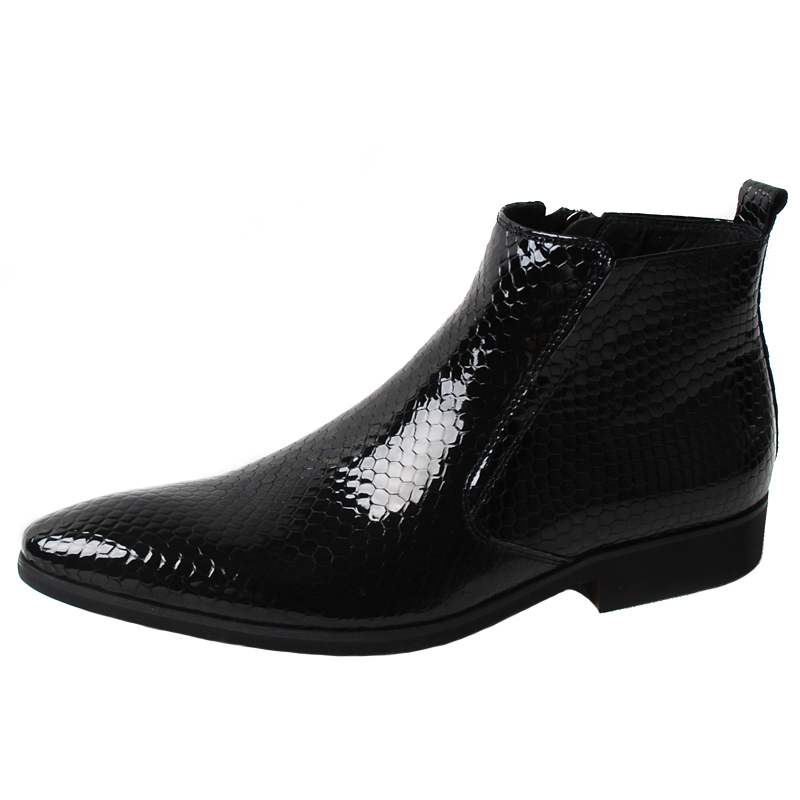 Snake Men Chelsea Leather Boots Pointed Toe Mens British Boot Fashion Man Wedding Shoes, Black
Snake Men Chelsea Leather Boots Pointed Toe Mens British Boot Fashion Man Wedding Shoes, Black