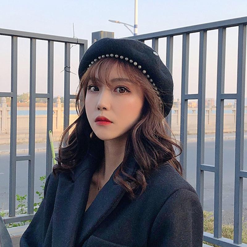 Berets Fashion Winter Caps Warm Wool Elegant Pearl French Artist Cap Women Beret Hat Adjustable, Black
Berets Fashion Winter Caps Warm Wool Elegant Pearl French Artist Cap Women Beret Hat Adjustable, Black
