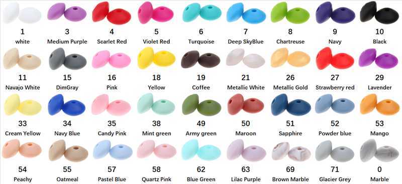 Whosale 12mm Lentils Silicone Round Teething Beads 300PC Abacus Spacing Bead a Free Baby Teether Necklace Pendant Toy DIY 220209