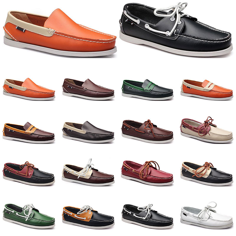 Womens sneakers Sailing shoe mens casual leather shoes black white red green orange brown outdoor trainers size 38-45 sixteen
Womens sneakers Sailing shoe mens casual leather shoes black white red green orange brown outdoor trainers size 38-45 sixteen