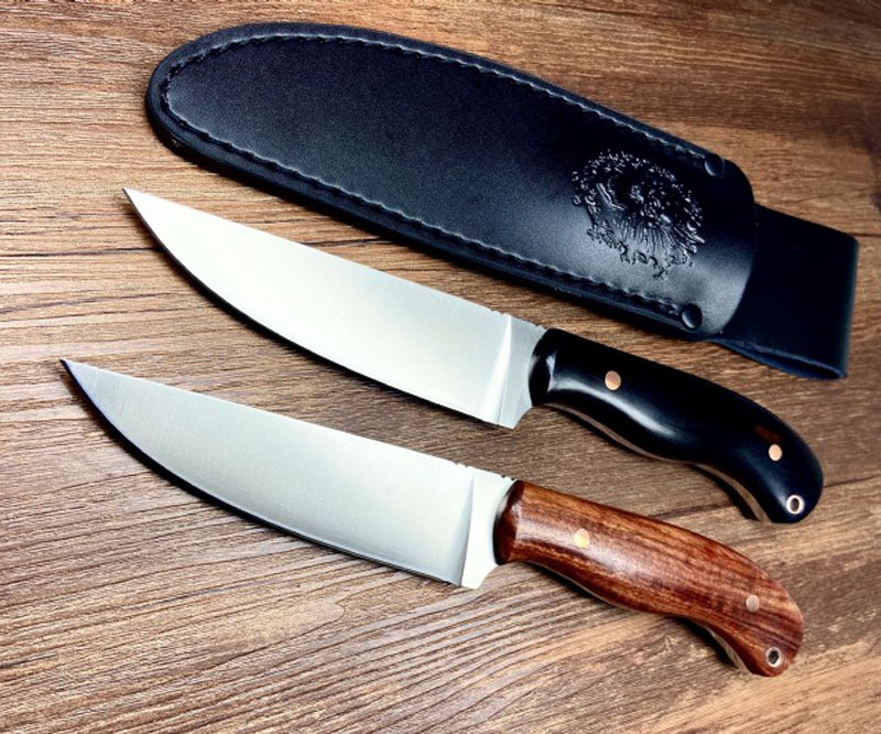 High Quality Survival Straight Knife DC53 Satin Drop Point Blades Full Tang Ebony/Rosewood Handle Fixed Blade Knives With Leather Sheath
High Quality Survival Straight Knife DC53 Satin Drop Point Blades Full Tang Ebony/Rosewood Handle Fixed Blade Knives With Leather Sheath