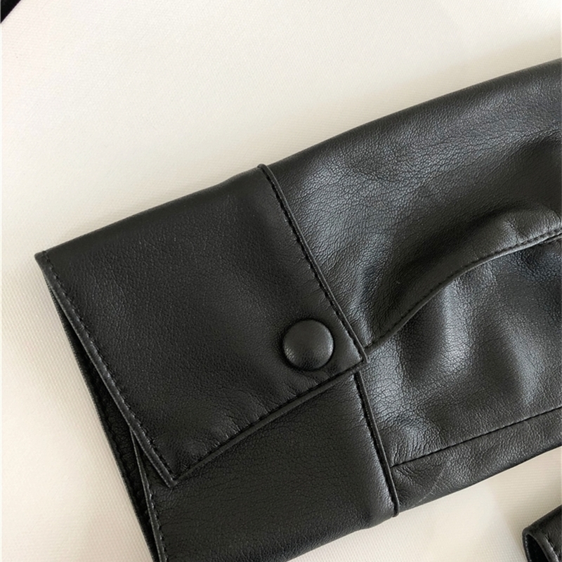 Three color new Women casual leather coat shirt jacket ladies outwear top female clothes T200811