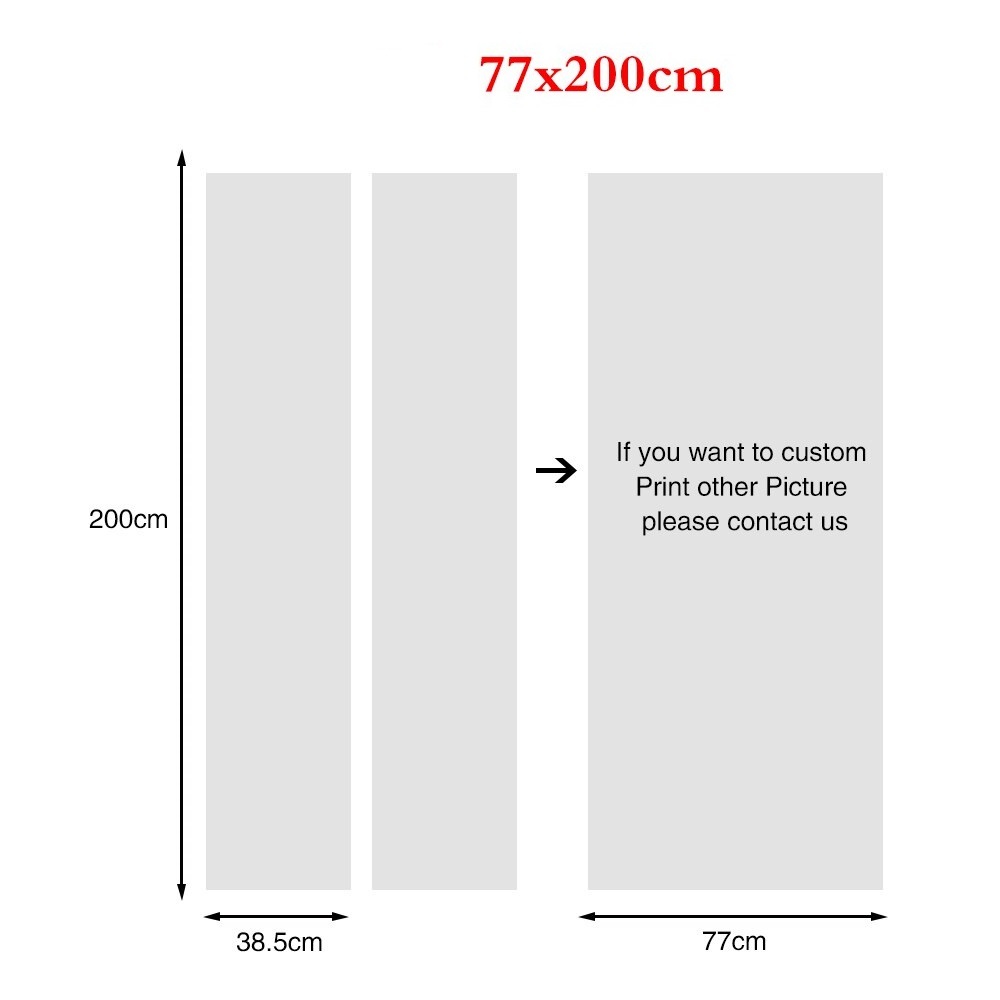 Free shipping DIY 3D sound speaker pattern Door Sticker for Bedroom Living Room Poster PVC Waterproof Decal 77*200cm 210308 - view 6
