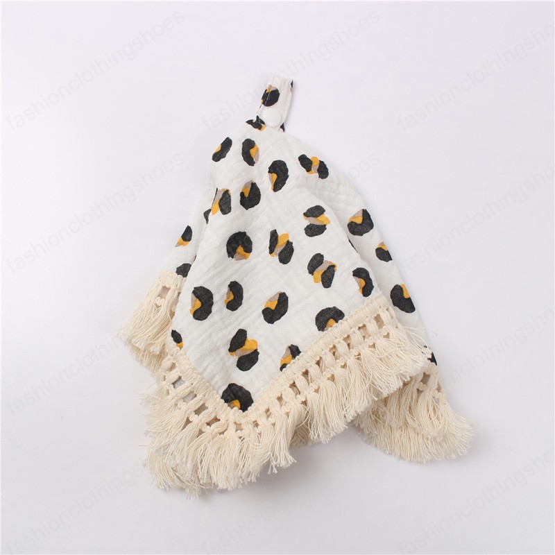 Baby Bibs Feeding Newborn Burping Cloths Boys Girls Accessories Print Tasser Cotton Pacifiers Leopard Towel Flower Clothing