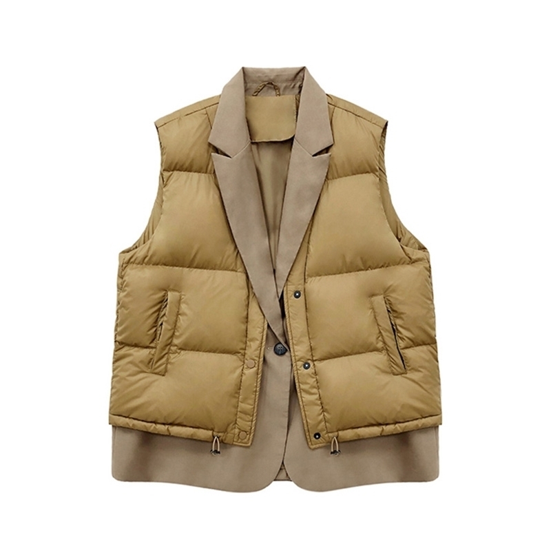 LAGABOGY Autumn Women Down Vest Casual Loose Winter Warm Sleeveless Jacket Female Fashion Coat White Duck Waistcoat 211109, Black
LAGABOGY Autumn Women Down Vest Casual Loose Winter Warm Sleeveless Jacket Female Fashion Coat White Duck Waistcoat 211109, Black