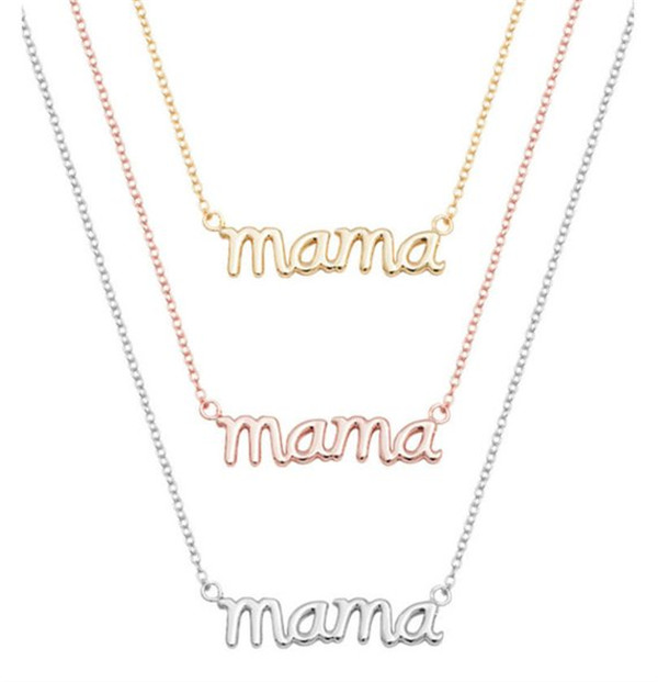 10PCS Africa Country Map Honeybee Mouse Alien Hand Gesture Mama Letter Mountain Glasses Apple Pine Cone Pendant Chain Necklace for Women
