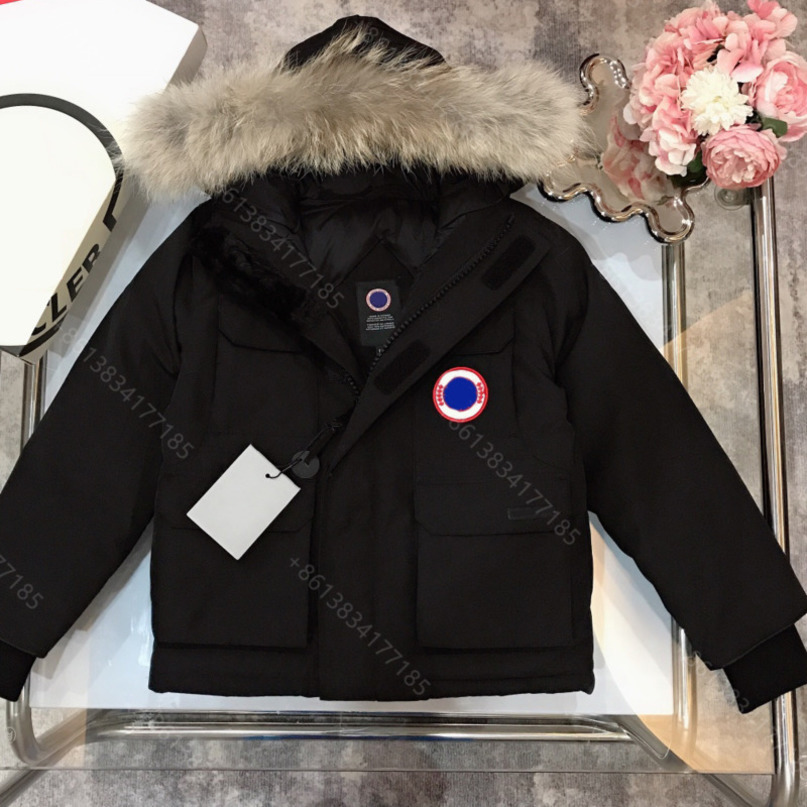Winter Canadian Designer Goose down jackets high-end boys girls hoodie coat 98% down filled wolf fur collar brand clothing wholesale latest design children clothes a1, Supplementary price difference
Winter Canadian Designer Goose down jackets high-end boys girls hoodie coat 98% down filled wolf fur collar brand clothing wholesale latest design children clothes a1, Supplementary price difference