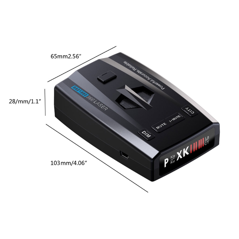 Radar Detector Tool 360 Laser Car Detectors Vehicle Speed Control 16 Full Band X Ka Ku VGR-2 Russian/ English Voice Alert