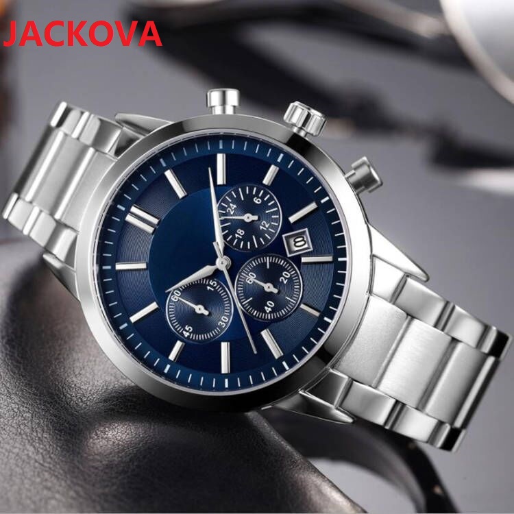 All Dials Working Watches 43mm 100% JAPAN MOVEMENT Quartz Chronograph mens Watch Stainless Steel Bracelet DAYDATE President wristwatch Original Box Ship, As pic
All Dials Working Watches 43mm 100% JAPAN MOVEMENT Quartz Chronograph mens Watch Stainless Steel Bracelet DAYDATE President wristwatch Original Box Ship, As pic