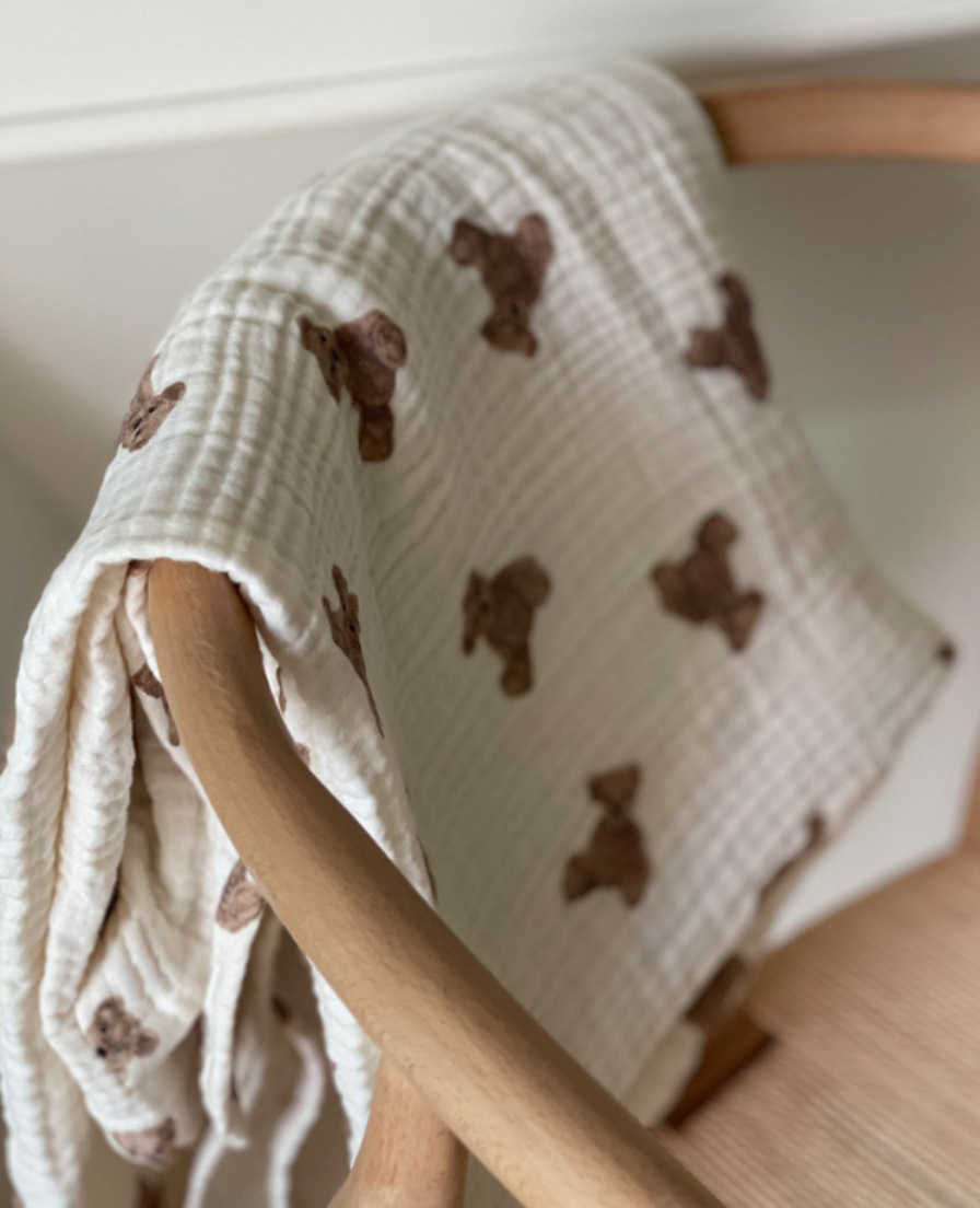 Infant baby Cotton yarn cover blanket spring and summer thin air conditioning room printed quilt born pography 210701