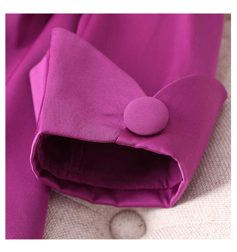 Summer autumn Women Pant Two-piece Suit purple Blazer Jacket and Pants suit Office Wear Ladies Suits Female Sets size S-4XL 211007