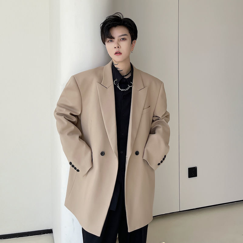 Letter embossed autumn and winter solid color high quality color technology men's thick suit black khaki loose suit jacket 2021, White;black
Letter embossed autumn and winter solid color high quality color technology men's thick suit black khaki loose suit jacket 2021, White;black