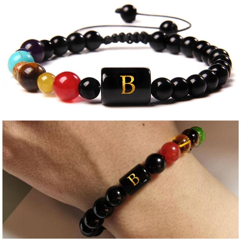 Beaded, Strands Men Bracelets Natural Turquoise Tiger Eye Stone Beads Black Rope 26 Letters Charm Braid Bracelet Women Jewelry
Beaded, Strands Men Bracelets Natural Turquoise Tiger Eye Stone Beads Black Rope 26 Letters Charm Braid Bracelet Women Jewelry