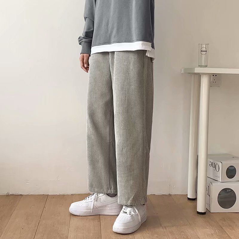 2021 New Autumn Wide-leg Men's Fashion Solid Color Retro Pleated Casual Pants Men Streetwear Loose Hip-hop Straight Trousers Mens Iyqm, Black
2021 New Autumn Wide-leg Men's Fashion Solid Color Retro Pleated Casual Pants Men Streetwear Loose Hip-hop Straight Trousers Mens Iyqm, Black