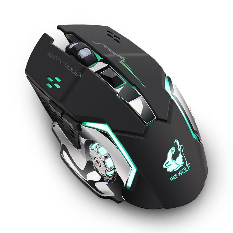 X8 Wireless Rechargeable Game Mouse Silent Illuminated Mechanical 1800Dpi 2.4G USB Mouse 7 Color for PC Gamers
X8 Wireless Rechargeable Game Mouse Silent Illuminated Mechanical 1800Dpi 2.4G USB Mouse 7 Color for PC Gamers