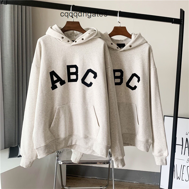 21s autumn and winter new fog fourth season high version ABC letter high street loose lovers same Hoodie, Creamy-white
21s autumn and winter new fog fourth season high version ABC letter high street loose lovers same Hoodie, Creamy-white