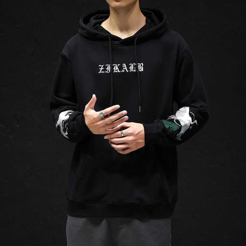 MrGoldenBowl Chinese Style Embroidered Men Hoodies Autumn New Men's Hooded Sweatshirts Man Streetwear Casual Pullovers 201020