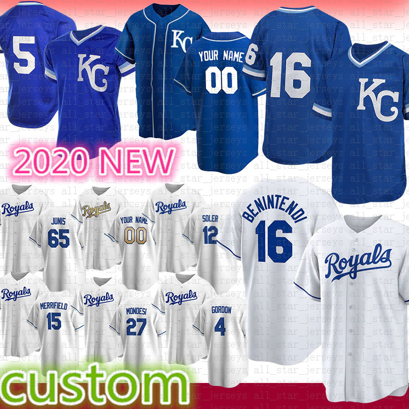 Kansas Custom City Royal Baseball Jersey Andrew Benintendi Bo Jackson Whit Merrifield George Brett Salvador Perez Alex Gordon Lorenzo Cain, Blue;black
Kansas Custom City Royal Baseball Jersey Andrew Benintendi Bo Jackson Whit Merrifield George Brett Salvador Perez Alex Gordon Lorenzo Cain, Blue;black