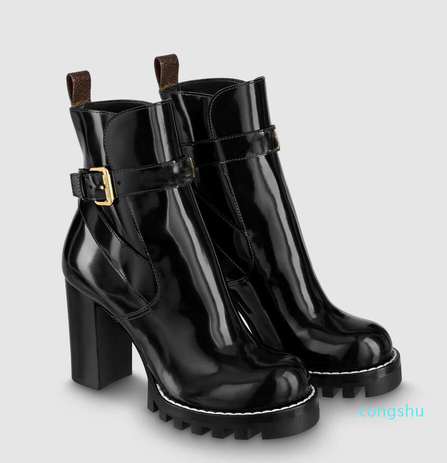 Luxury Winter Fashion Star Trail Ankle Boot Black Glazed Calf Leather Gold-tone Strap Embellished Booties Party Wedding High Heels11
Luxury Winter Fashion Star Trail Ankle Boot Black Glazed Calf Leather Gold-tone Strap Embellished Booties Party Wedding High Heels11