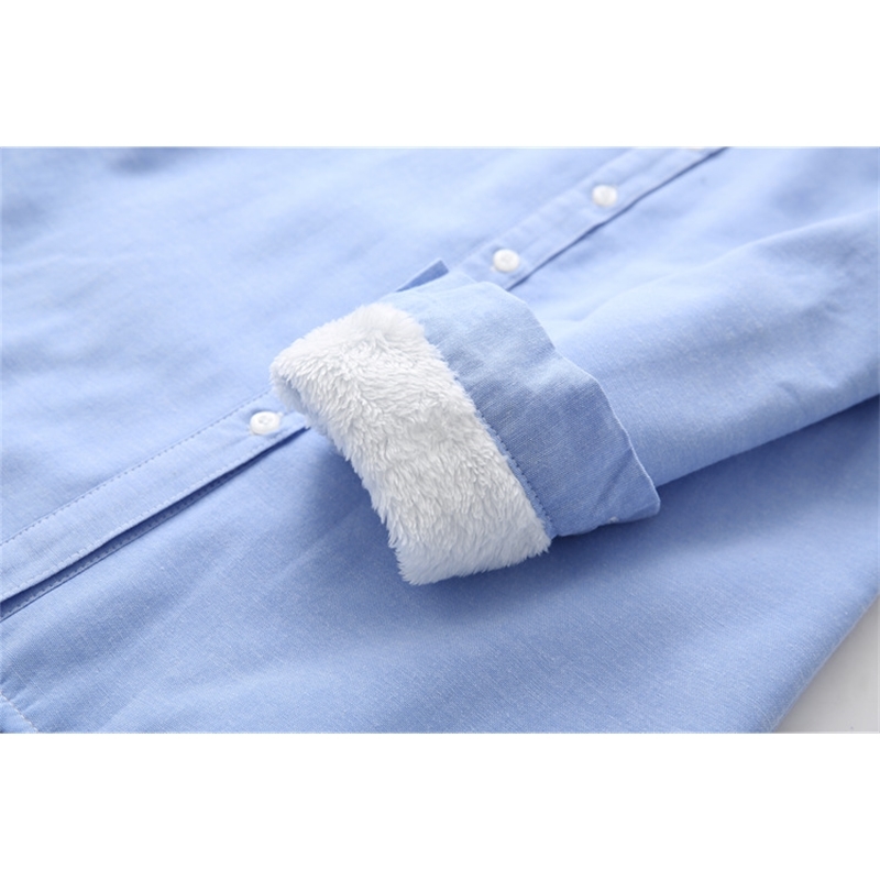 Women's Shirt Autumn Winter Candy Color Berber Fleece Thickening Cotton Blouses Female Lapel Warm Bottoming Shirt OL Blusas Tops 210225
