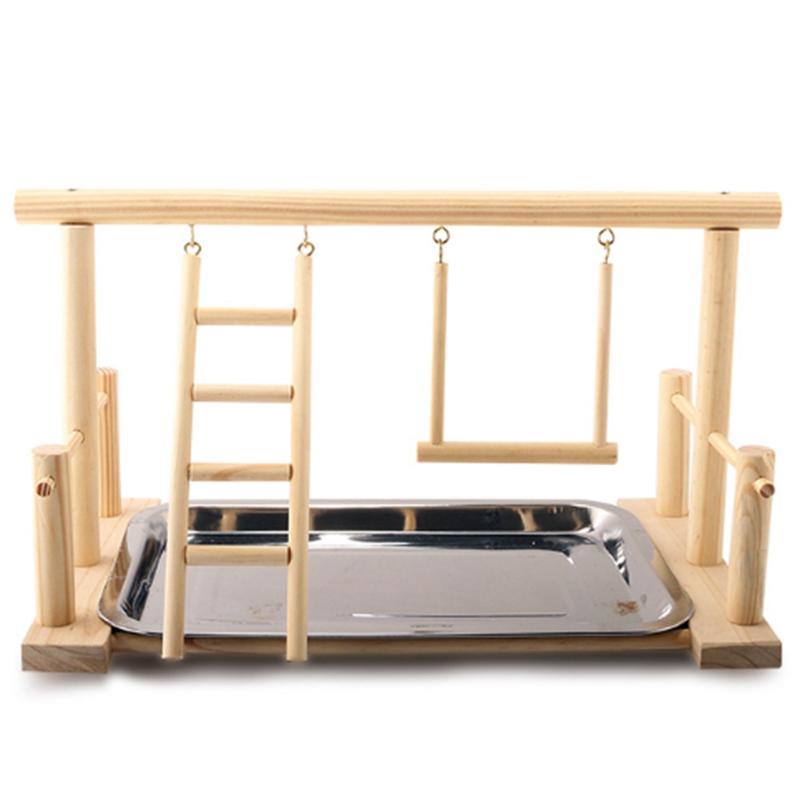 Wood Play Stand And Stainless Steel Tray Pet Bird Frame Station Parrots Playground Perch Gym Training Comfortable Toy Cages
Wood Play Stand And Stainless Steel Tray Pet Bird Frame Station Parrots Playground Perch Gym Training Comfortable Toy Cages