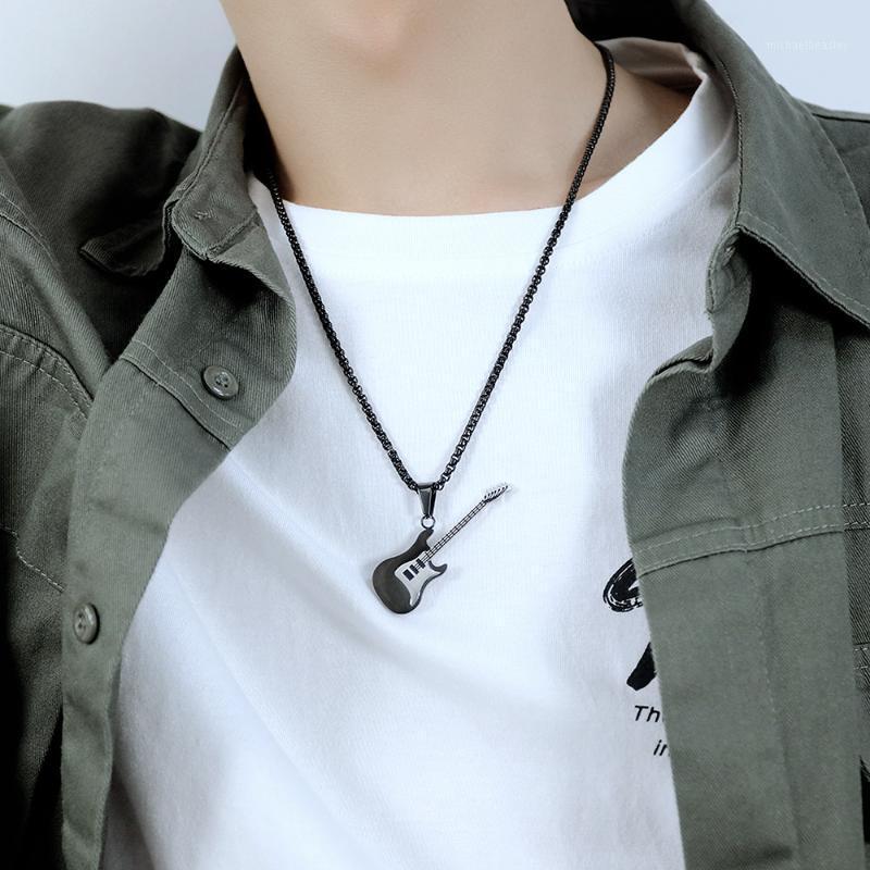 Chains Cyue 316L Stainless Steel Creative Personality Mini Rock Guitar Pendant Chain Necklace For Women Men Fashion Jewelry ZYN051
Chains Cyue 316L Stainless Steel Creative Personality Mini Rock Guitar Pendant Chain Necklace For Women Men Fashion Jewelry ZYN051