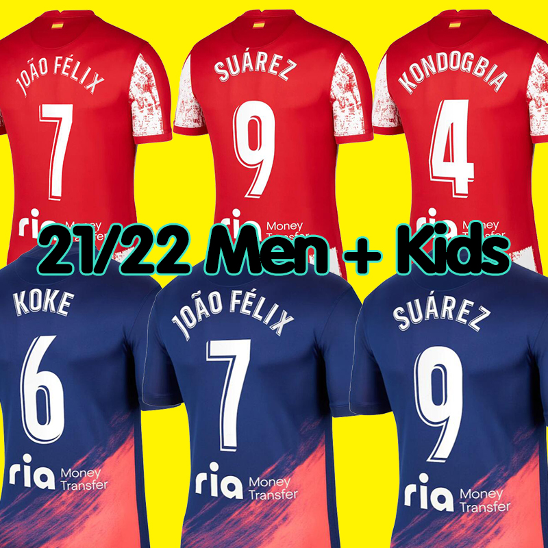 Athletic Soccer Jersey 21/22 #9 SUAREZ #7 JOAO FELIX Home Madrid Soccer Shirts 2021 2022 Men Adult #6 KOKE #18 FELIPE 3rd Football uniforms 4th Kids kit, Home no patch 
Athletic Soccer Jersey 21/22 #9 SUAREZ #7 JOAO FELIX Home Madrid Soccer Shirts 2021 2022 Men Adult #6 KOKE #18 FELIPE 3rd Football uniforms 4th Kids kit, Home no patch