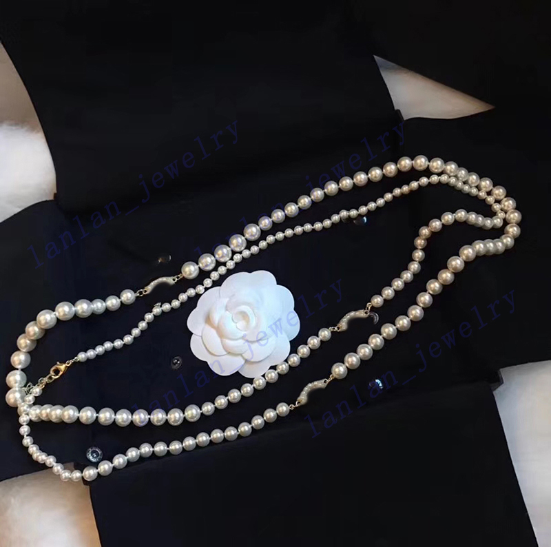 L-C02 Luxury Designer Necklaces Women Long Pearl Necklace High Quality 100th Anniversary top gifts, Silver
L-C02 Luxury Designer Necklaces Women Long Pearl Necklace High Quality 100th Anniversary top gifts, Silver
