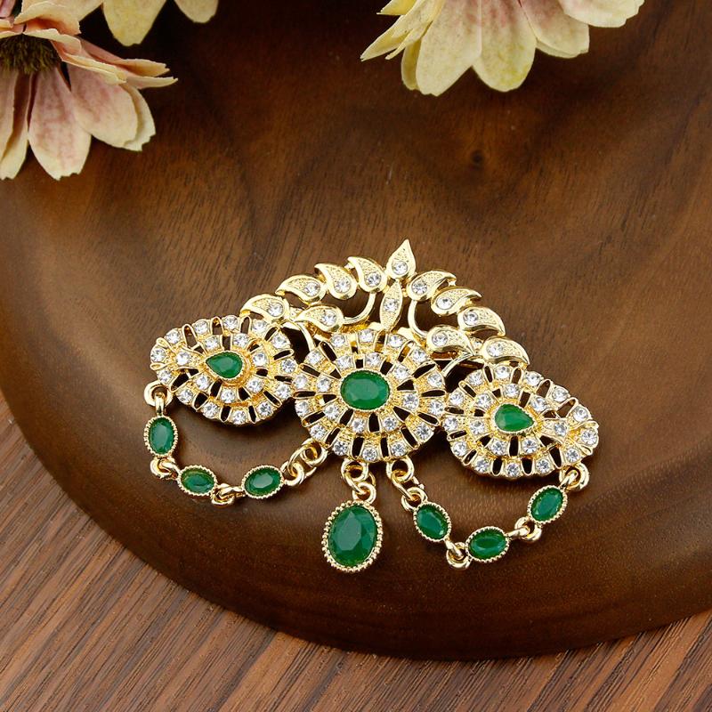 Pins, Brooches Sunspicems Elegent Gold Color Crystal Women Brooch Morocco Caftan Pins Jewelry Hollow Flower Baroque Broches Wedding Bijoux G
Pins, Brooches Sunspicems Elegent Gold Color Crystal Women Brooch Morocco Caftan Pins Jewelry Hollow Flower Baroque Broches Wedding Bijoux G
