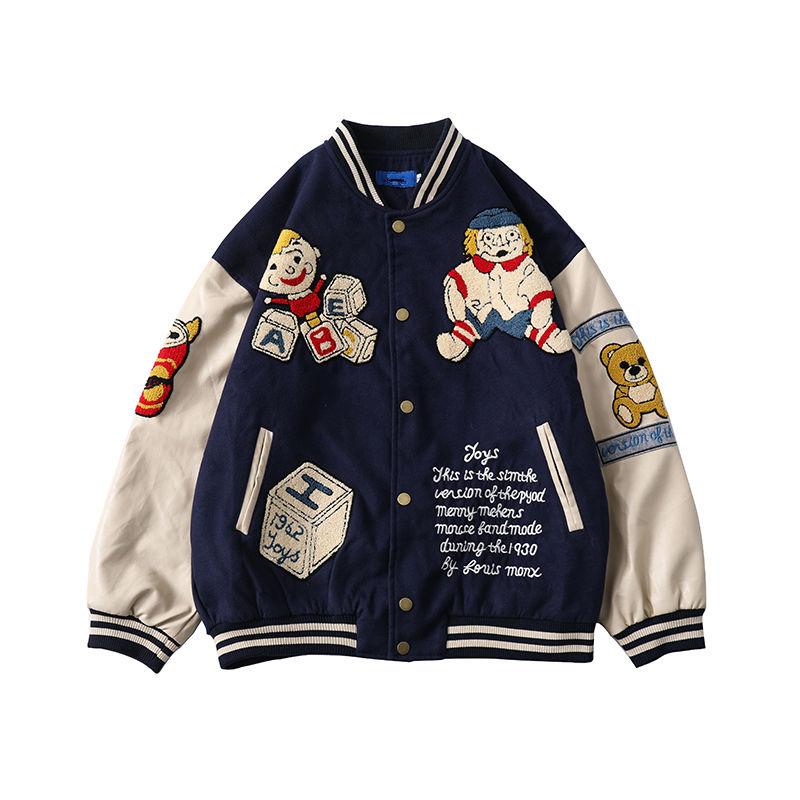 Women's Jackets Red Bear Autumn Jacket Baseball Bomber Female Men Women Clothing 2021 Harajuku Plus Size Streetwear Outerwear Goth Tops, Blue
Women's Jackets Red Bear Autumn Jacket Baseball Bomber Female Men Women Clothing 2021 Harajuku Plus Size Streetwear Outerwear Goth Tops, Blue