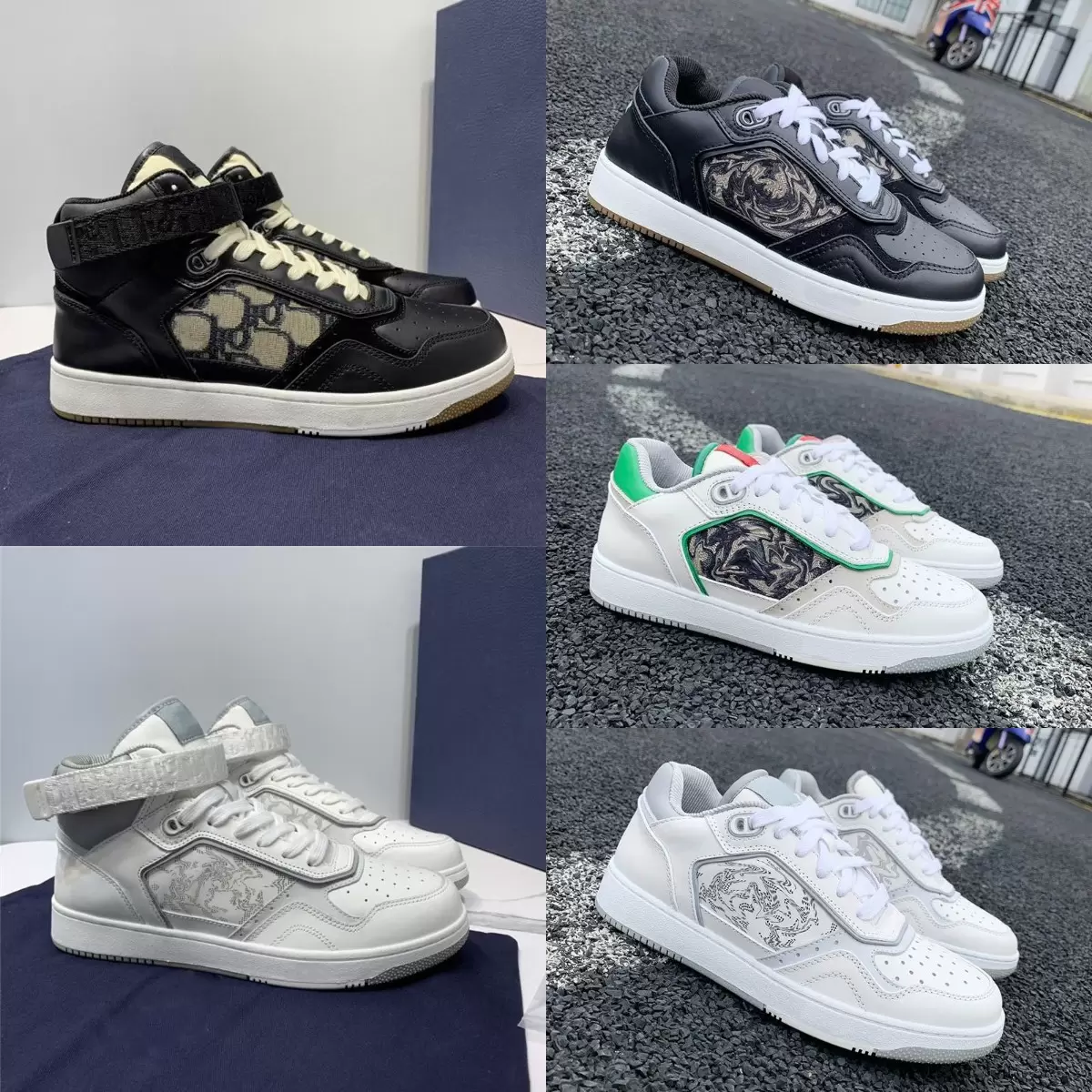 Designer Men B27 Oblique Casual Shoes Genuine Leather Sneakers Quality Women High Top Runner Trainers Stylist Low Top lace Up Shoe With Box, Black
Designer Men B27 Oblique Casual Shoes Genuine Leather Sneakers Quality Women High Top Runner Trainers Stylist Low Top lace Up Shoe With Box, Black