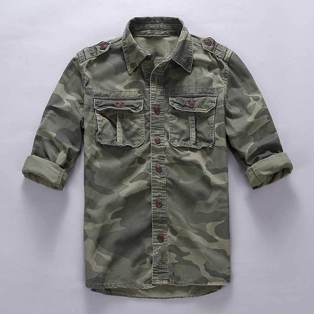 2021 New Camouflage Cotton of Men Casual Military-style Military Cargo Shirts Long Sleeve in Fashion Pockets Tactical Clothes Irqj, Green layer
2021 New Camouflage Cotton of Men Casual Military-style Military Cargo Shirts Long Sleeve in Fashion Pockets Tactical Clothes Irqj, Green layer