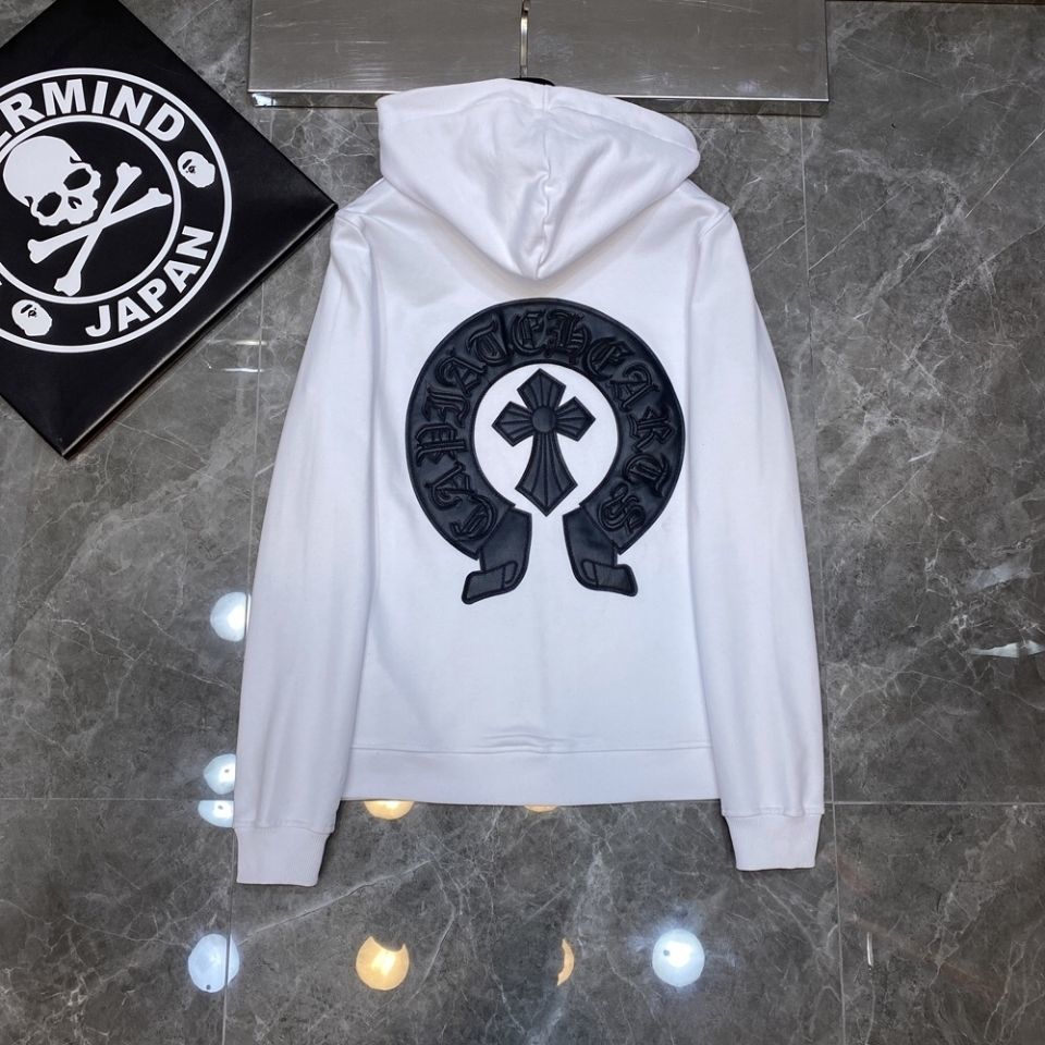 Ch Crowe Xinchao Brand Autumn Clothes the Highest Version Dark Mourning Cross Leather Embroidered Letter Sweater for Men and Women Hoodie J, White
Ch Crowe Xinchao Brand Autumn Clothes the Highest Version Dark Mourning Cross Leather Embroidered Letter Sweater for Men and Women Hoodie J, White