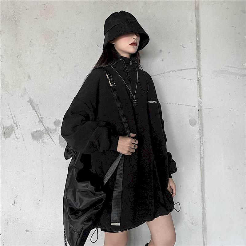 Sweatshirt jacket female autumn winter style Korean dark retro loose casual embroidery blouse polar fleece thick 210526, Black
Sweatshirt jacket female autumn winter style Korean dark retro loose casual embroidery blouse polar fleece thick 210526, Black