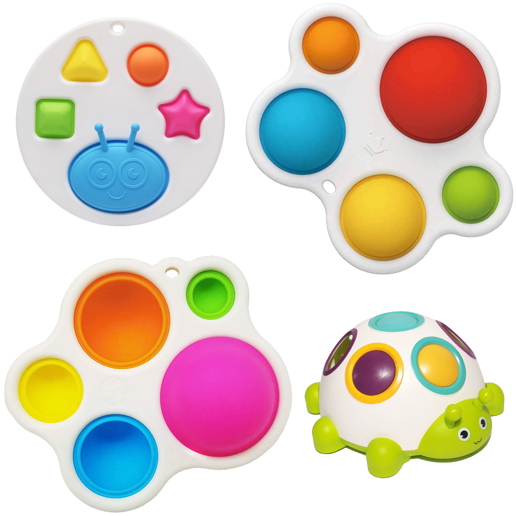 Cute Baby Simple Dimple Toys Montessori Pop it Fidget Toy Colorful Intelligence Development Early Education Training Popit
Cute Baby Simple Dimple Toys Montessori Pop it Fidget Toy Colorful Intelligence Development Early Education Training Popit