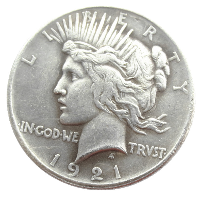 US 1921 Peace Dollar craft Silver Plated Copy Coins metal dies manufacturing factory Price
US 1921 Peace Dollar craft Silver Plated Copy Coins metal dies manufacturing factory Price