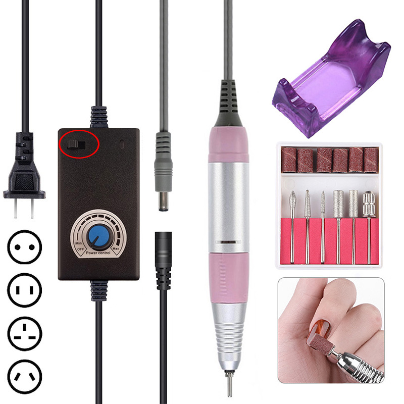 35000 RPM Electric Nail Drill Machine Manicure Pedicure Gel Remover Strong Nail File Milling Cutters Tools Drill Bits Set
35000 RPM Electric Nail Drill Machine Manicure Pedicure Gel Remover Strong Nail File Milling Cutters Tools Drill Bits Set