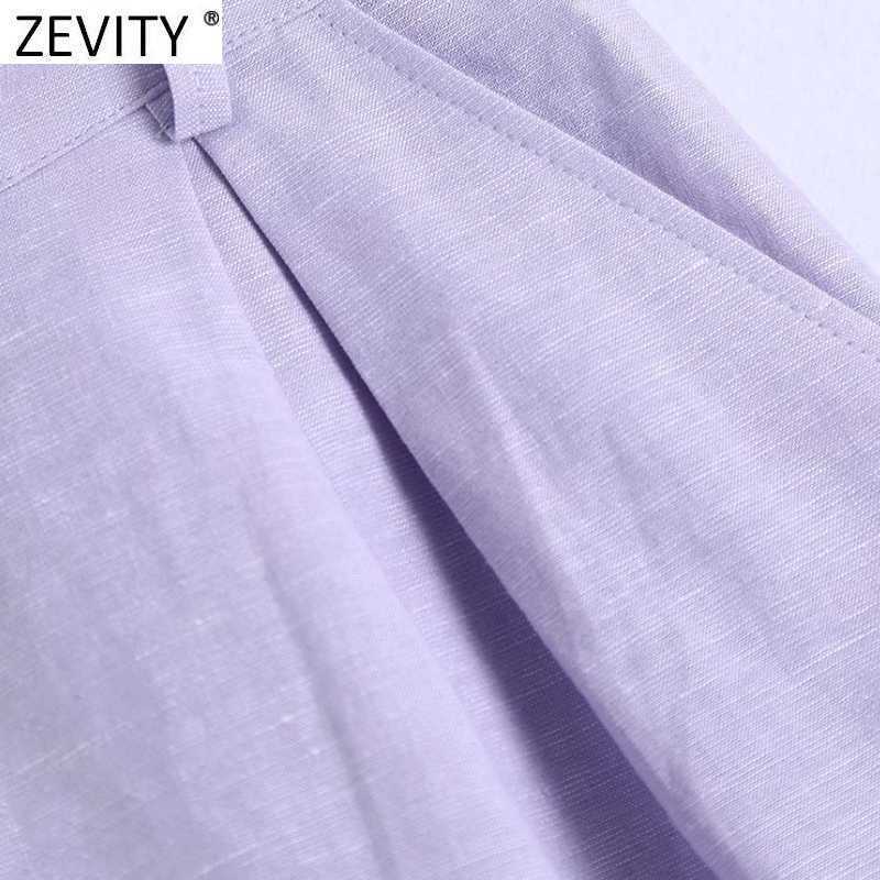 Zevity Women Fashion Pleat Decoration Solid Color Bermuda Shorts Female Chic Zipper Fly Casual Pantalone Cortos P1091 210603