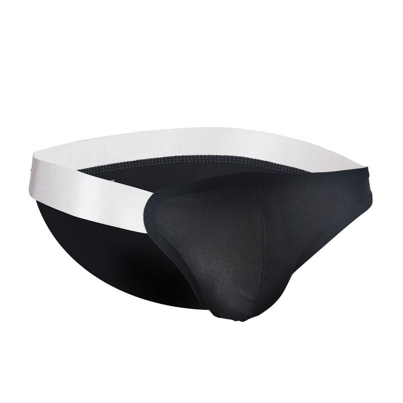 Underpants Sexy Man Nylon Seamless Bulge Pouch Briefs Underwear Male Gay Erotic Bikini Ice Silk Slips Bikinis Panties, Black
Underpants Sexy Man Nylon Seamless Bulge Pouch Briefs Underwear Male Gay Erotic Bikini Ice Silk Slips Bikinis Panties, Black