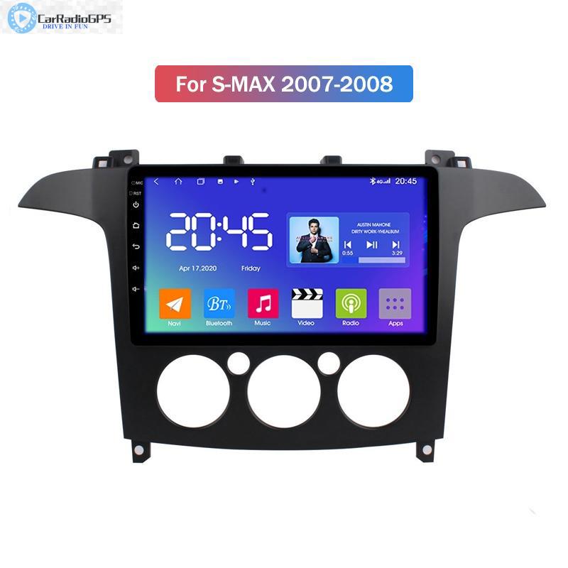 Android 10 Car Dvd Player for Ford S-MAX 2007-2008 Radio 2012-2013 with Video Mirrorring BT DSP 9"