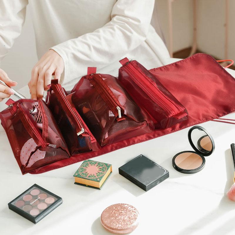 Cosmetic Bag Female Portable Large-Capacity Storage Bag Folding Travel Storage 4-in-1 Detachable Toiletry Organizador, Pink
Cosmetic Bag Female Portable Large-Capacity Storage Bag Folding Travel Storage 4-in-1 Detachable Toiletry Organizador, Pink